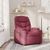 vidaXL Massagesessel Weinrot Stoff (372456) vidaXL Massagesessel Weinrot Stoff (372456)
