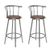 vidaXL Barhocker 2 Stk. Braun (60560) vidaXL Barhocker 2 Stk. Braun (60560)