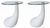 vidaXL Couchtische 2 Stk. mit Runder Glasplatte (240322) vidaXL Couchtische 2 Stk. mit Runder Glasplatte (240322)