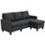 HOMCOM 3-Sitzer Ecksofa mit Chaiselongue (833-944) HOMCOM 3-Sitzer Ecksofa mit Chaiselongue (833-944)