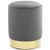 vidaXL Hocker Dunkelgrau und Golden Samt (249835) vidaXL Hocker Dunkelgrau und Golden Samt (249835)