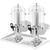 vidaXL Getränkespender 2-fach Edelstahl 2 x 8 l (50532) vidaXL Getränkespender 2-fach Edelstahl 2 x 8 l (50532)
