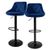 ML-Design Barhocker 2er Set Samt 62-82 cm ML-Design Barhocker 2er Set Samt 62-82 cm