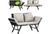 Casaria Gartenbank Polyrattan mit Liegefunktion 3-Sitzer Casaria Gartenbank Polyrattan mit Liegefunktion 3-Sitzer