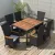vidaXL Garten-Essgruppe Poly Rattan Akazienholz 7-tlg. (48013) vidaXL Garten-Essgruppe Poly Rattan Akazienholz 7-tlg. (48013)