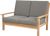 Lesli Living Loungebank Teak 124 cm (42403) Lesli Living Loungebank Teak 124 cm (42403)