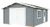 Palmako Roger 23,9 m² mit Holztor lackiert Palmako Roger 23,9 m² mit Holztor lackiert