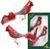 Krebs Glas Lauscha Baumschmuck Kardinal Clip 9 cm Krebs Glas Lauscha Baumschmuck Kardinal Clip 9 cm