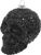 Krebs Glas Lauscha Totenkopf schwarz Krebs Glas Lauscha Totenkopf schwarz