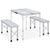 vidaXL Klappbarer Campingtisch mit 2 Sitzbänken (48181) vidaXL Klappbarer Campingtisch mit 2 Sitzbänken (48181)