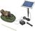 Esotec Solar Wasserspeier-Set Frosch seitlich liegend auf Seerose (101664) Esotec Solar Wasserspeier-Set Frosch seitlich liegend auf Seerose (101664)