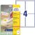 Zweckform ILK-Etiketten Zweckform L4733 99,1x139mm weiss Zweckform ILK-Etiketten Zweckform L4733 99,1x139mm weiss