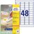 Zweckform ILK-Etiketten Zweckform 4736 45,7x21,2mm weiss Zweckform ILK-Etiketten Zweckform 4736 45,7x21,2mm weiss