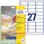 Zweckform ILK-Etiketten Zweckform 4737 63,5x29,6mm weiss Zweckform ILK-Etiketten Zweckform 4737 63,5x29,6mm weiss