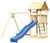 Akubi Spielturm Lotti mit Satteldach inkl. Wellenrutsche + Doppelschaukelanbau Akubi Spielturm Lotti mit Satteldach inkl. Wellenrutsche + Doppelschaukelanbau