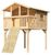 Akubi Stelzenhaus Benjamin mit Holzrampe naturbelassen Akubi Stelzenhaus Benjamin mit Holzrampe naturbelassen