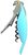 Alessi AAM32 AZ Parrot Sommelier-Korkenzieher Alessi AAM32 AZ Parrot Sommelier-Korkenzieher