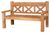 bene living Teak Gartenbank Rustique 160 cm bene living Teak Gartenbank Rustique 160 cm