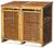 Dobar Mülltonnenbox Weide 2 x 120 l Dobar Mülltonnenbox Weide 2 x 120 l