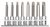 Famex Bit-Einsätze für Ribe-Schrauben mit Keilprofil 10760-8 Famex Bit-Einsätze für Ribe-Schrauben mit Keilprofil 10760-8
