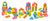 Heros Holzbausteine Happy Colours 75 Heros Holzbausteine Happy Colours 75