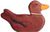 Holztiger Ente schwimmend Holztiger Ente schwimmend