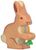 Holztiger Hase mit Karotte Holztiger Hase mit Karotte