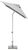 Kettler Sonnenschirm Easy Push 200 x 250 cm Kettler Sonnenschirm Easy Push 200 x 250 cm