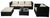 Mendler Brescia Poly-Rattan Lounge-Set Mendler Brescia Poly-Rattan Lounge-Set