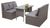 Mendler HWC-G16 Poly-Rattan Garnitur 2 x 2er Sofa + Tisch Mendler HWC-G16 Poly-Rattan Garnitur 2 x 2er Sofa + Tisch