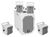 Omnitronic Set BOB-10A ws + 4x BOB-4 ws Omnitronic Set BOB-10A ws + 4x BOB-4 ws