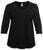 Sheego 3/4-Arm-Shirt mit V-Ausschnitt, in leichter A-Linie Sheego 3/4-Arm-Shirt mit V-Ausschnitt, in leichter A-Linie