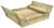 Wickey Sandkasten Flippey mit Klappdeckel 150 x 165 cm Wickey Sandkasten Flippey mit Klappdeckel 150 x 165 cm