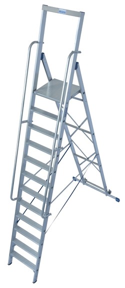 Krause Stabilo Stufen-StehLeiter mit großer Standplattform (127822)
