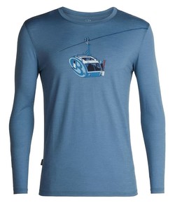 Icebreaker Tech Lite Long Sleeve Crewe Camper Lift Herren