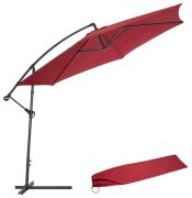 tectake Ampelschirm Ø 350 cm mit Schutzhülle