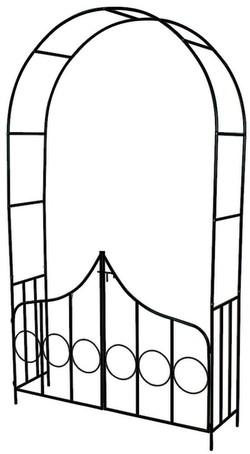 TecTake Rosenbogen mit Tür 240 cm