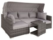 TecTake San Marino Rattan Lounge mit Aluminiumgestell TecTake San Marino Rattan Lounge mit Aluminiumgestell