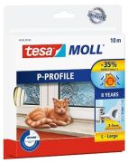 Tesa tesamoll P-Profil weiß 9 mm x 10 m