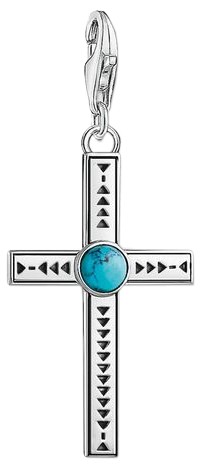 Thomas Sabo Charm-Anhänger Ethno Kreuz Türkis (1677-878-17) Thomas Sabo Charm-Anhänger Ethno Kreuz Türkis (1677-878-17)