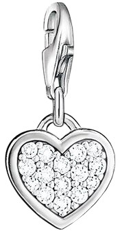 Thomas Sabo Charm-Anhänger Glitzerherz weiß (0967-051-14) Thomas Sabo Charm-Anhänger Glitzerherz weiß (0967-051-14)