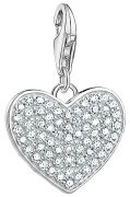 Thomas Sabo Charm-Anhänger Herz Pavé mit Gravur weiß (1570-051-14) Thomas Sabo Charm-Anhänger Herz Pavé mit Gravur weiß (1570-051-14)