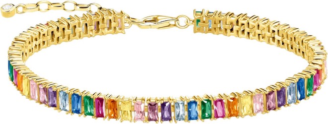 Thomas Sabo Tennis-Armband bunte Steine gold 16-19 cm (A2030-996-7) Thomas Sabo Tennis-Armband bunte Steine gold 16-19 cm (A2030-996-7)