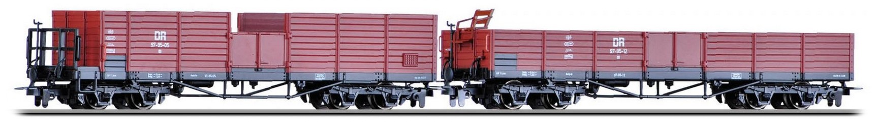 Tillig-TT-Bahn 2er-Set Güterwagen der DR (05921)