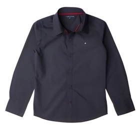 Tommy Hilfiger Solid Poplin Slim Fit Hemd