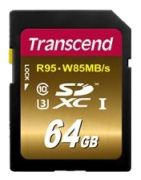 Transcend Ultimate R95 SDXC-Card 64GB (TS64GSDU3X)