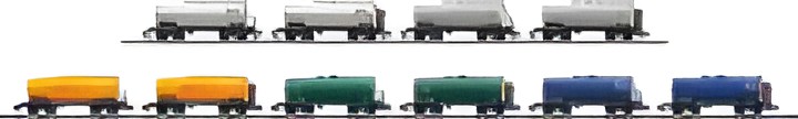 Trix Set mit 20 Kesselwagen im Display 15504