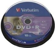 Verbatim DVD+R 4.7GB 16x 10er Spindel 43498