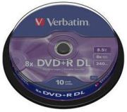 Verbatim DVD+R DL 8,5 GB 8x 10er 43666