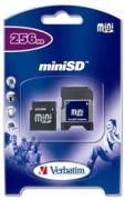 Verbatim Mini SD-Card 256MB